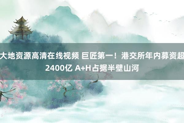 大地资源高清在线视频 巨匠第一！港交所年内募资超2400亿 A+H占据半壁山河